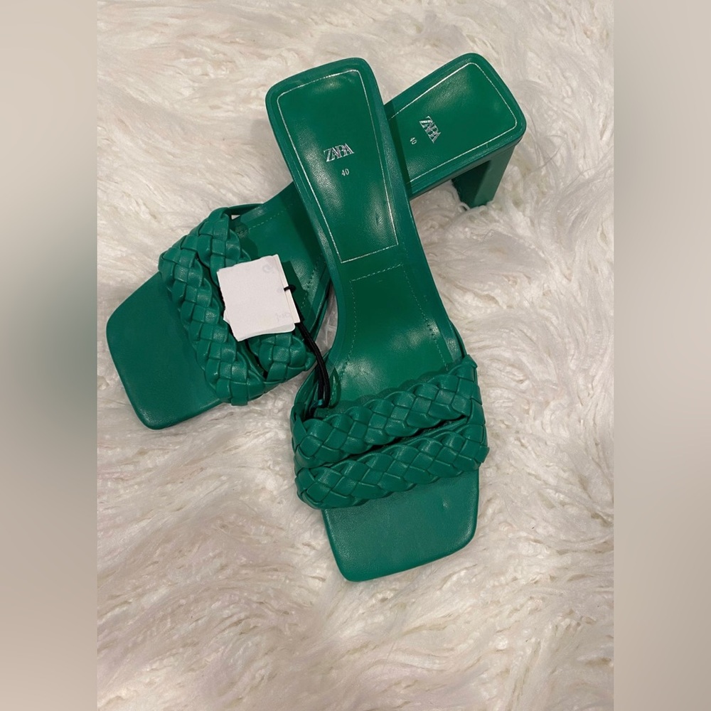 Zara Braided Design Sandals Size 9.5